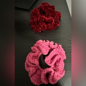 **Hand Made** crocheted scrunchies / hair ties